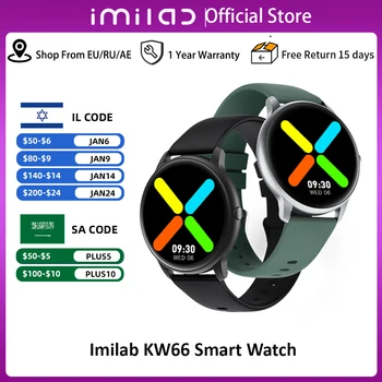 Originalus IMILAB KW66 Smart Watch Vyrų Smartwatch Sporto Fitness Tracker Širdies ritmo Miego Stebėti IP68 Vandeniui Apyrankę Dovanų