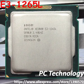 Originalus Intel XEON processor E3-1265L Quad core 2.4 GHz 8MB E3 1265L LGA1155 CPU nemokamas pristatymas laivas per 1 dieną