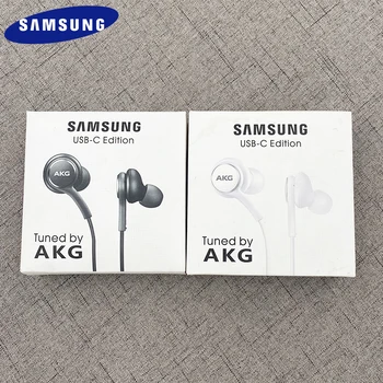 Originalus Samsung USB C Ausinės AKG In-Ear Ausinės Su Laidiniu Valdymo Mic Galaxy Note20 S20 S21 Ultra S20 S21 FE A90 A80