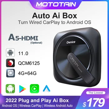 Ownice A5 HDMI Belaidžio Carplay AI Box 