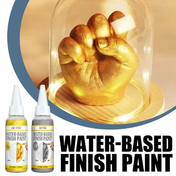 Paauksuota, vandens pagrindo dažų amatų dažymas aukso folija dažų gipso dervos medienos gaminių dažymas PASIDARYK pats vertus pelėsių papuošalai