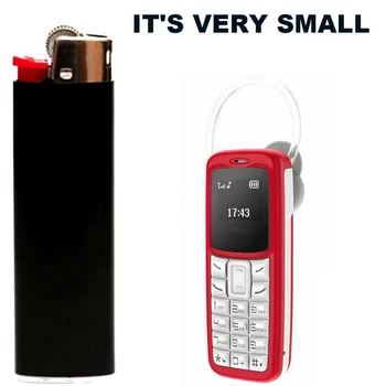 Pasaulio Mažiausias Mini Mobilusis Telefonas palaiko Vieną SIM Kortelę Palaiko GSM 2G Sim Kortelės BM30 Rankų Ausų Kabinti 