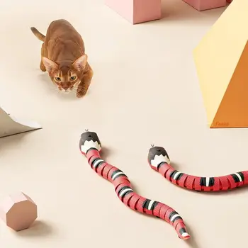 Pažangus Aptikimo Gyvatė Interaktyvi Katė Žaislai, Automatinė Žaislai Katėms USB Įkrovimo Priedai Kačiukas Žaislai šunelis Žaidimas, Žaisti Žaislas