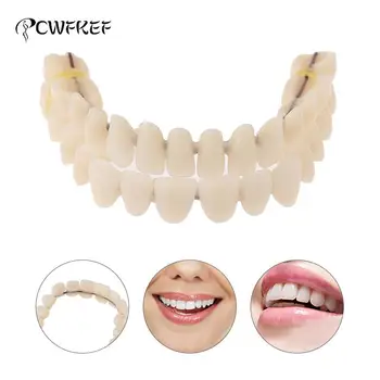 Pilnas Komplektas Dervos Dantų Protezų Viršutinės Apatinės Atspalvį A2 28pcs/set Pagaminti Dirbtinio iš anksto Dentition Burnos Priežiūros Įrankio Medžiaga