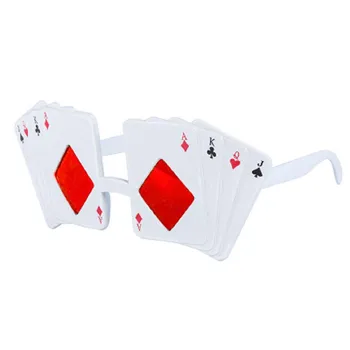 Pokerio Akiniai Vaikams Suaugusiųjų Jack, Karalienė, Karalius, Tūzas saulės Akiniai Las Vegasas Šalis Kazino Naktį Žaisti Kortų Tema Dekoro Prekes