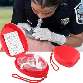 Profesionali Pirmoji Pagalba CPR Kvėpavimo Kaukė Apsaugoti Gelbėtojus Dirbtinį Kvėpavimą Reuseable Su Vienos krypties Vožtuvas Įrankiai