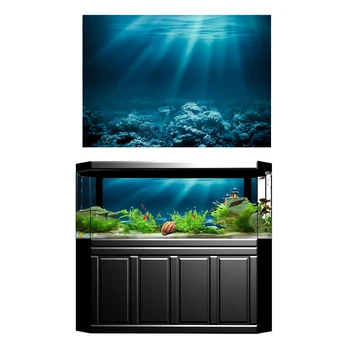 PVC Akvariumo Fonas Plakatas 3D Žuvų Bakas Sienos Popieriaus, Lipduko Apdaila