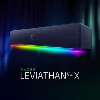 Razer Leviatanas V2 X Žaidimų Soundbar Kompaktiškas Dizainas - Chroma RGB - Bluetooth 5.0 - PC, Stalinis/Nešiojamas kompiuteris, išmanieji telefonai, planšetiniai kompiuteriai
