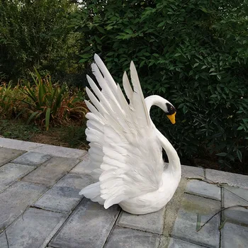 realaus gyvenimo žaislų apie 30x45cm white swan modelis putų&plunksnos swan su sparnais,namų dekoravimo prekėms ,žaislų dovana d0579