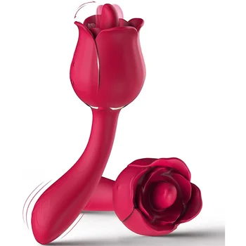 Rose Žaislas, 2 in 1 Clit Lyžis & Vibracija Vibratorius Spenelių Stimuliatorius Su 9 Dažnio Dildo Suaugusiųjų Sekso Žaislai Moterims, Poroms