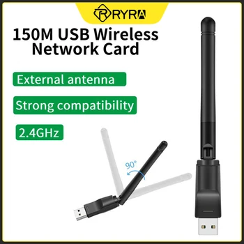 RYRA USB Belaidžio Tinklo Kortelė USB Wifi Imtuvas, Antenos Adapteris, USB, Ethernet