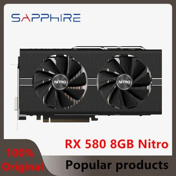 SAFYRAS RX 590 580 8 GB vaizdo plokštės GPU Radeon RX580 RX590 GME 8GB Nitro AMD Vaizdo plokštės, KOMPIUTERIO Ekrane Kompiuterio Žemėlapis