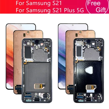 Samsung Galaxy S21 Lcd G990F Ekranas Jutiklinis Ekranas skaitmeninis keitiklis Asamblėjos Galaxy S21 Plius 5G LCD G996 G991 Ekrano Pakeitimas