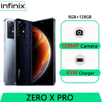 Sandėlyje Infinix ZERO X PRO 8GB 128GB Išmanųjį telefoną 108MP Kamera 6.67