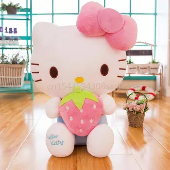 Sanrio Hello Kitty Pliušinis Žaislas Kawaii Pagalvę Lėlės Iškamša Vaikų Plushies Namų Puošybai Peluche Merginos Gimtadienio Dovana