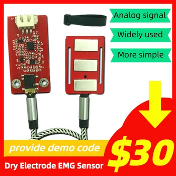 Sausas Elektrodas EMG Sensorius Elektrinis Raumenų Jutiklis Analoginis Signalas Įsigijimo Modulį Galima Nešioti Prietaiso Pateikti Demo Kodas