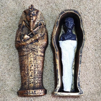 Senovės Egipto Karalius Faraonas Karstą Mumija Miniatiūriniai Modelis Piramidės Magic Tool Dervos Papuošalai Namų Puošybos Amatus