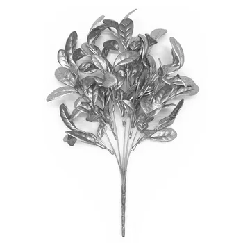 Sidabro Dirbtinių Augalų Metalo Spalvos Modeliavimo Augalų, Gėlių Namuose Puokštė Vestuves Apdailos Netikrą Gėlės Plastikinių Gėlių