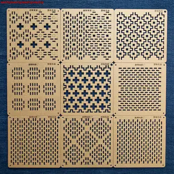siuvinėjimo rinkinys kratinys Vertus sąskaitą, siuvimo, Piešimo priemonės Quilting valdovas Akrilo Sashiko dizainas formos Šabloną