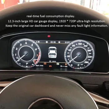 Skaitmeninis Prietaisų Skydelis Virtualios Prietaisų skydelis VW B8 PASSAT CC, Golf 7 Golfo 7.5 Kabinos LCD Spidometras Variantas Teramont