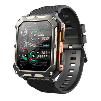 Smart Žiūrėti C20 PRO 1.83 Colių Vyrai Muzikos BT Skambučio Lauko Sporto Fitness Tracker Širdies ritmas, Kraujo Spaudimas Smartwatch