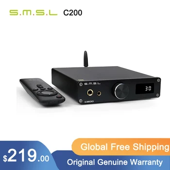 SMSL C200 ES9038Q2M VPK Headphone Amp OPA1612A*4 TRS Subalansuotas 4.4 mm 6.35 mm Išėjimo Bluetooth 5.0 DSD512 32Bit 768KHZ už PS4 PS5