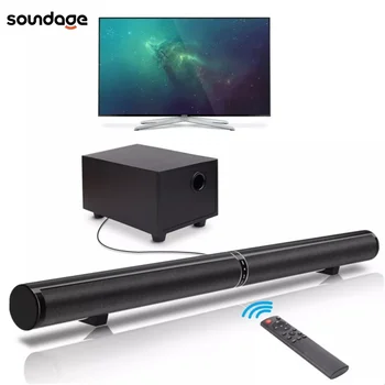 Soundgae 65W TV Garso Barų, Namų Kino Soundbar Atskirti Bluetooth 5.0 Garsiakalbiai Echo Sienos, Baras Su žemų dažnių Bass Boost