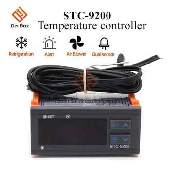 STC-9200 Skaitmeninis Temperatūros Reguliatorius Termostatas Reguliatorius Thermoregulator Su Šaldymo Atitirpinimo Ventiliatorius Alarm Funkcija