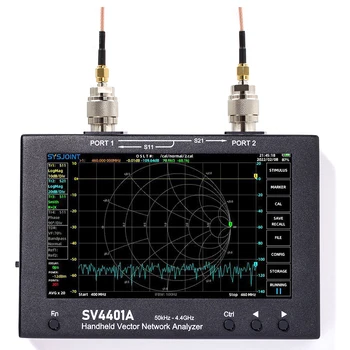 SV4401A 7 Colių Jutiklinis Lcd 50KHz-4.4 GHz Vektoriaus Tinklo Analizatorius Hf Vhf Uhf Antena Analizatorius Atnaujinti Iš Nanovna Vna