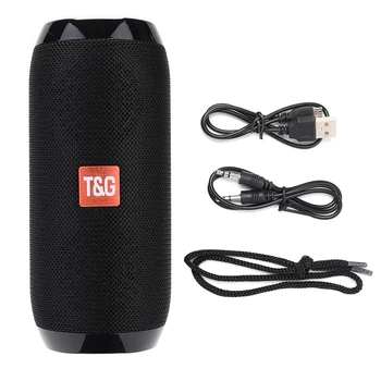 T&G TG117 Portable Bluetooth Speaker Belaidžio Bosinė Kolonėlė Vandeniui Lauko Muzikos Vibro Garsiakalbiai TF Kortelę žemų dažnių Garsiakalbis