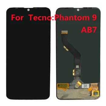 TFT Už Tecno Phantom 9 AB7 LCD Ekranas Su Jutikliniu Ekranu, skaitmeninis keitiklis Stiklo skydų Surinkimo Pakeitimo