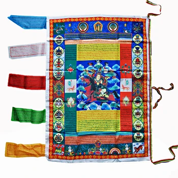 Tibeto Budistų Vėjo Arklys Maldos Vėliavos, Tibeto Sutra Streamer, Kokybės Spausdinimo Karalius Gesar Vėliava