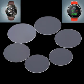 Universalus Apvalus Grūdintas Stiklas, Apsauginė Plėvelė Screen Protector Cover Išmaniųjų Laikrodžių Smartwatch 