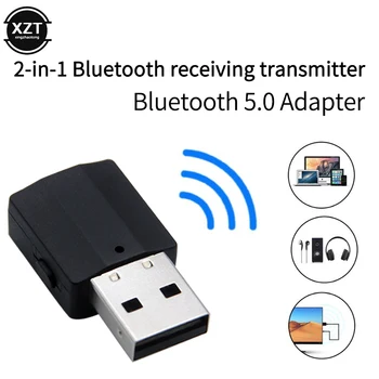 USB Bluetooth Adapteris 5.0 Siųstuvas 2in1 Garso Imtuvas, Skaitmeninis Prietaisų TV Kompiuterį, Ausinės, Namų garso sistemos Automobilio HIFI Audio