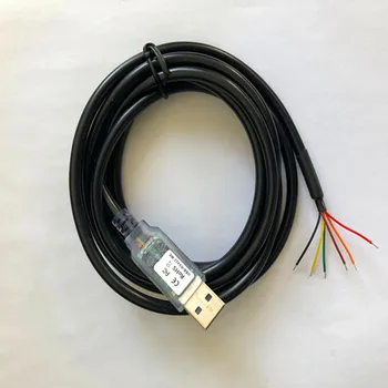 USB-RS422-MES-1800-BT-USB-RS422 Konverteris Kabeliai, IEEE 1394, USB į RS422 Embeded Išr Vielos Galas 1,8 m ftdi