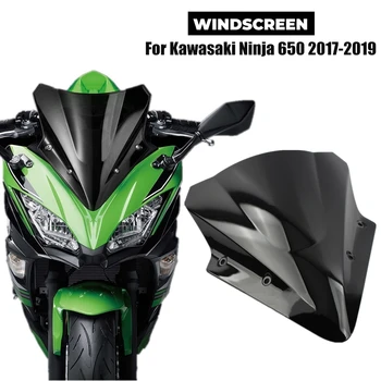 Už Kawasaki Ninja 650 priekinio Stiklo, Priekinio stiklo Vėjo Deflektoriai ER6F Ninja650 Motociklų Aksesuarų 2017 2018 2019 Black Aišku
