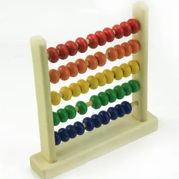 Vaikams Vaikams, Mediniai Švietimo Žaislas Mažos Vaivorykštės Abacus Granulių Matematikos Žaislas, Skirtas Medinių Ankstyvo Mokymosi Plėtros Žaislas