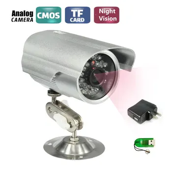 VAIZDO Kulka Lauko Vandeniui USB DVR Kamera 600TVL IR NightVision Saugumo Micro SD/TF Kortelė Diktofonas, Fotoaparatas Laikiklis
