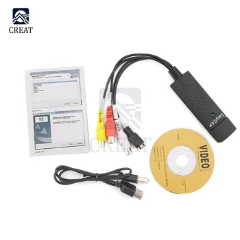 Vienas iš Būdų USB 2.0 Easycap Užfiksuoti Vaizdo TV, DVD, VHS Audio PC Surinkimo Adapteris Kortelės, TV, Video DVR Converter