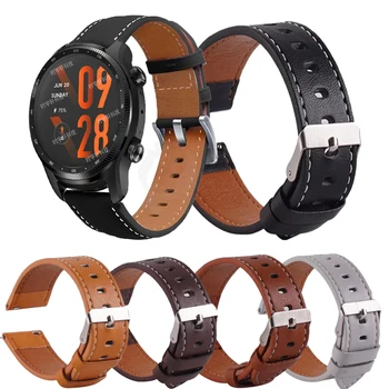 Žiūrėti Juostos Ticwatch Pro 3 Ultra GPS Smart Watch Odos Dirželis Ticwatch Pro X/2020/2019/Pro 3 LTE/GTX/E2/S2 Apyrankė