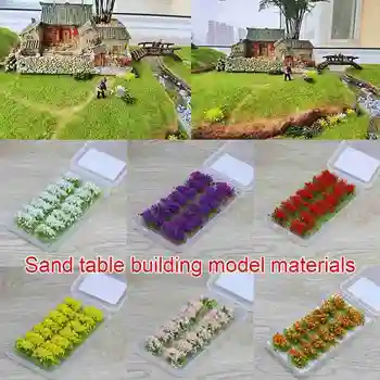 1 Dėžutės Miniatiūra Žolės, Gėlių Modelio, Sodo Gėlių Grupių Puošimas Statinio Dekoracijos Modelis Kraštovaizdžio Wargame 