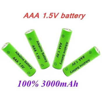 100% Naujas Prekės ženklas 3000mah 1,5 V AAA Šarminės Baterijos AAA tipo akumuliatorius, skirtas Nuotolinio Valdymo Žaislas, Batery Dūmų signalizacija su įkroviklis Nuotrauka 2