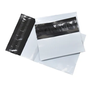 100pieces 11x11+4cm Baltas Mažas Poli Mailer Laivybos Plastikiniai Maišeliai Lipni Pakavimo Krepšiai Pašto, Kurjerių Saugojimo Reikmenys Nuotrauka 2