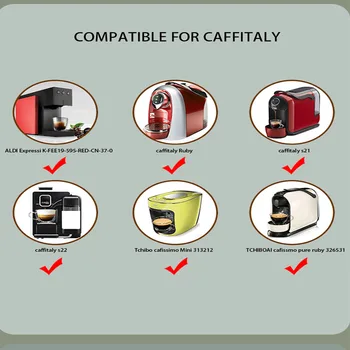 10PCSHigh Kokybės Daugkartinio naudojimo Kavos Filtro Kapsulės Caffitaly Daugkartiniai Plastiko Kavos Ankštimis Tinka Caffitaly Papildymo Kapsulės Nuotrauka 2