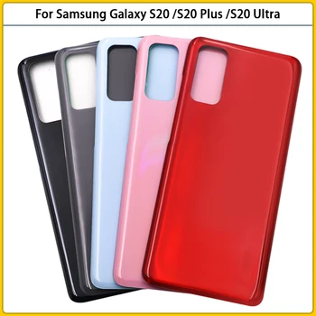 10VNT Samsung Galaxy S20/ S20 Plius / S20 Ultra G980 G985 Baterijos, Galinio Dangtelio Durų Būsto Atveju Stiklo plokštės Kameros Stiklo Lęšis Nuotrauka 2