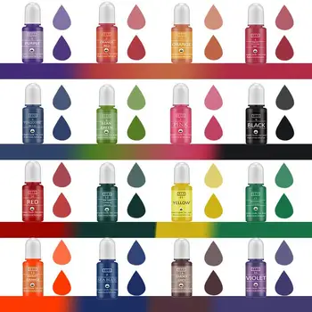 16colors/Set Žvakė Dažų Pigmentas Aromaterapija Skystis, Pigmentinis Dažiklis 