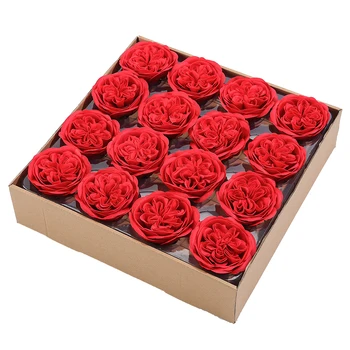16pcs/box Dirbtinių Gėlių Galvos Austin Muilo Milžinišką Muilo Gėlių Ekvadoras Valentino Dienos Dovana vestuvių namų Kalėdų dekoro Rose Nuotrauka 2