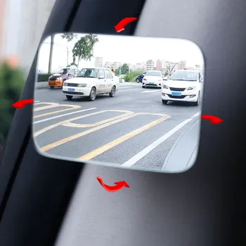 1pcs/ 2vnt Automobilių Veidrodėliai HD Išgaubti Blind Spot Mirrow 360 Laipsnių Reguliuojamas Plataus Kampo Automobilis, Papildomas galinio vaizdo Veidrodis Vairuotojo Saugos Nuotrauka 2