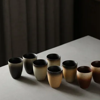 1pcs/3pcs Japonų Stiliaus Keramikos Kavos Puodelis Porcelianas Asmens Bendrosios Keramikos Arbatos Puodeliai Drinkware Vyno Puodelis Vandens puodeliai Didmeninės Nuotrauka 2