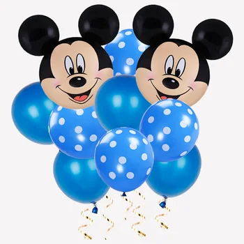 1set Disney Minnie Balionai Mickey Mouse Gimtadienio Dekoracijas, Baby Shower Dekoro Vaikai Žaislą Helio Balionas Globos Prekes Nuotrauka 2